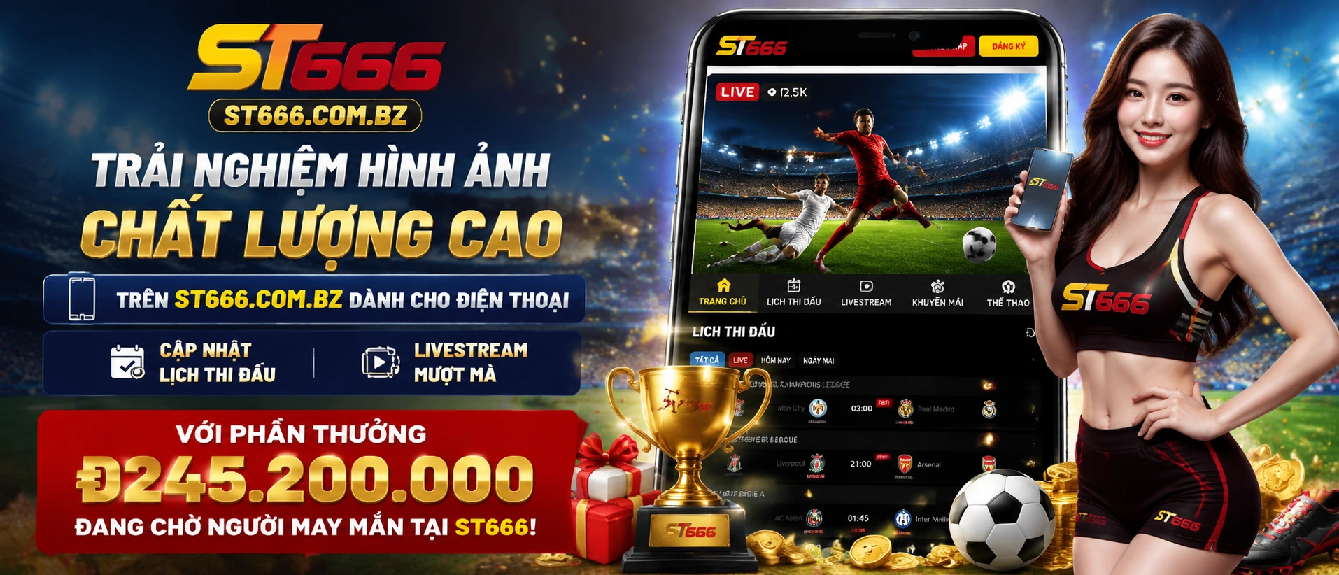 Khu vực giới thiệu ưu đãi st666.com.bz